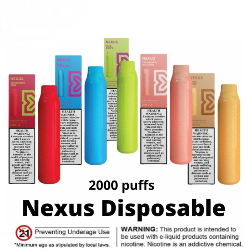 New Pod Salt Nexus 2000 Puffs Disposable Vape In UAE