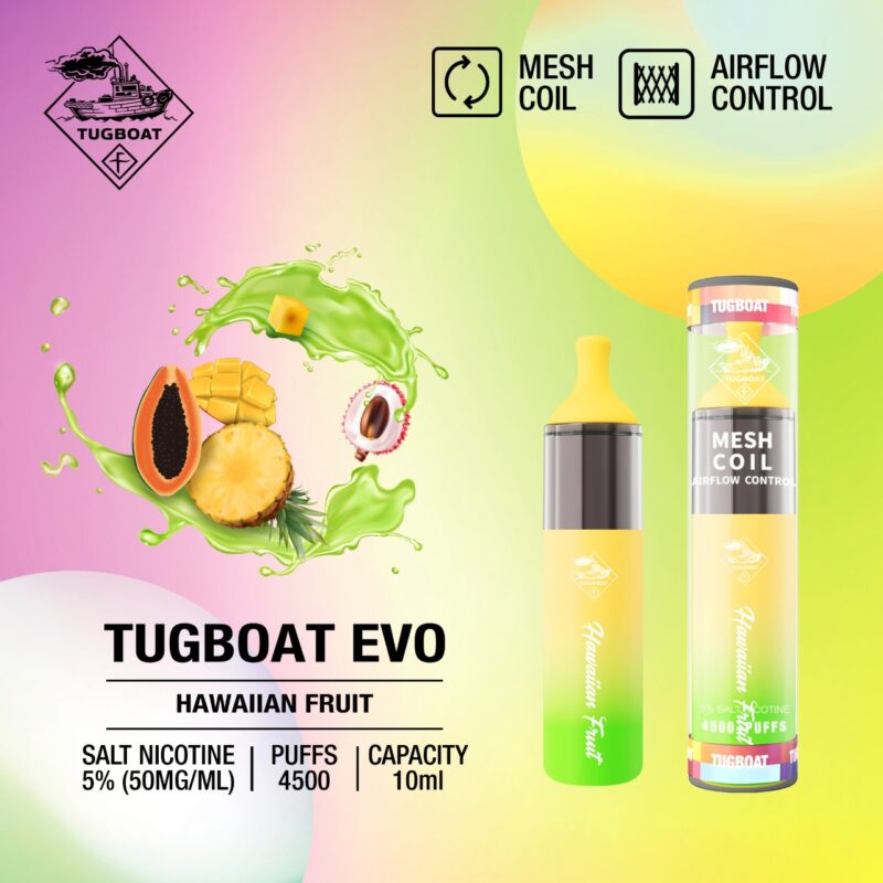 TUGBOAT EVO Disposable Vape 4500 PUFFS ALL FLAVORS IN DUBAI - Image 7