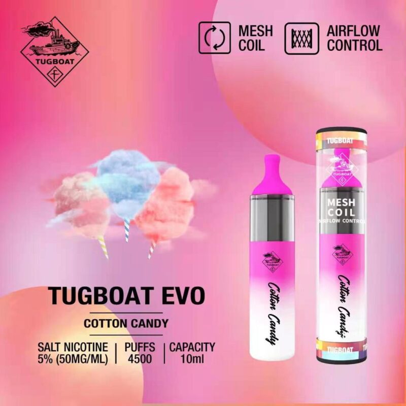 TUGBOAT EVO Disposable Vape 4500 PUFFS ALL FLAVORS IN DUBAI - Image 9
