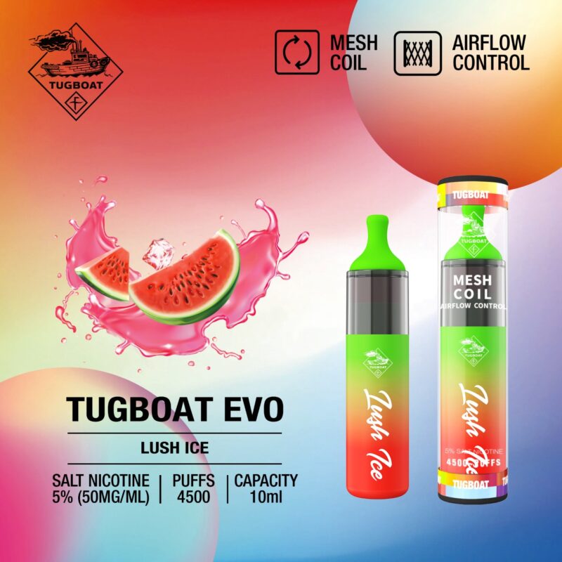 TUGBOAT EVO Disposable Vape 4500 PUFFS ALL FLAVORS IN DUBAI - Image 12