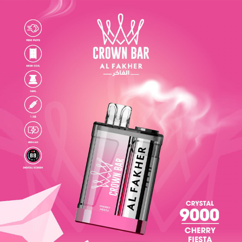 Al Fakher Crystal Disposable Vape Crown Bar 9000 Puffs - Image 2