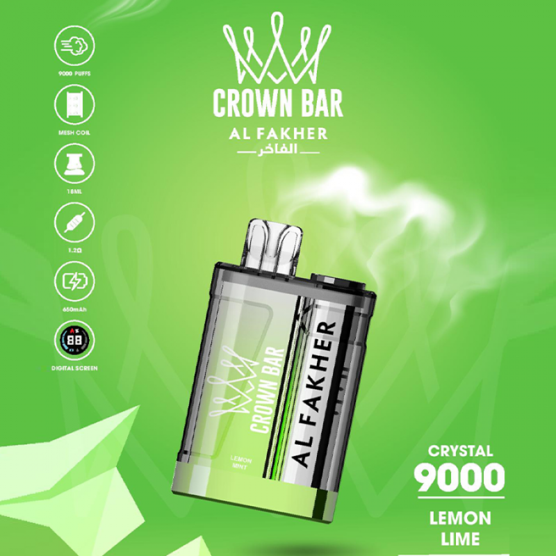 Al Fakher Crystal Disposable Vape Crown Bar 9000 Puffs - Image 3