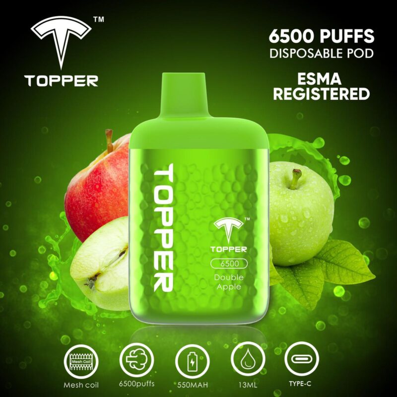 Topper Disposable Vape 6500 Puffs Best In UAE - Image 10