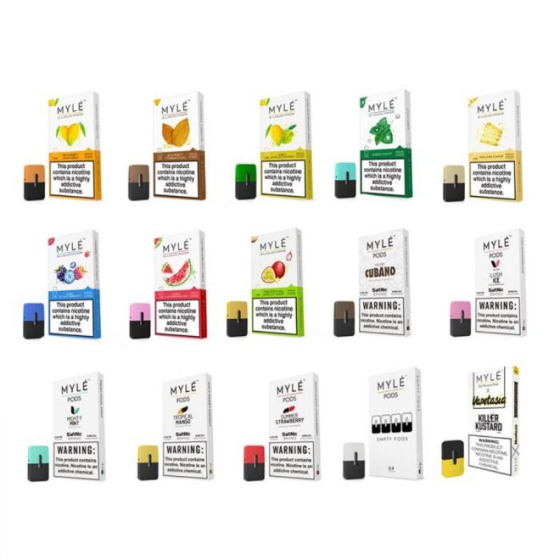 MYLE POD ALL FLAVOR  5% ORIGINAL POD DUBAI-4PC/PACK