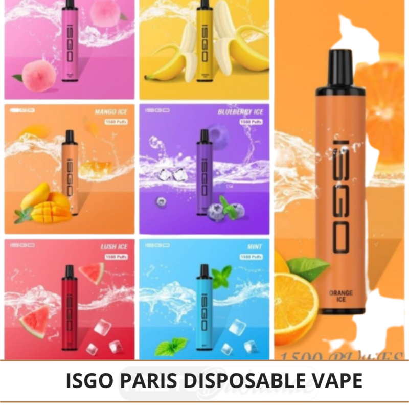 ISGO Paris 1500 Puffs Disposable Vape Best In UAE